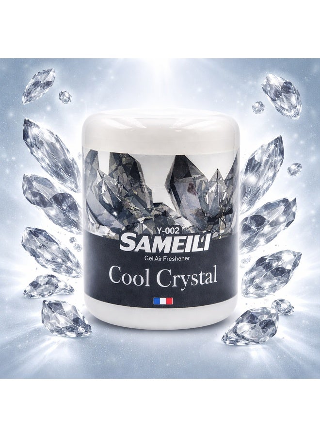 ساميلي معطر جو جل كريستالي منعش Y-002 للسيارة، حامل أكواب لوحة القيادة، المنزل، المكتب، غرفة النوم. عطر جل صلب، شدة قابلة للتعديل، تحكم طويل الأمد في الروائح، مناسب للمركبات، غرف المعيشة، أماكن العمل، والمناطق العامة. آلية سحب، غير قابل للانسكاب، للاستخدام الداخلي. - Image 5